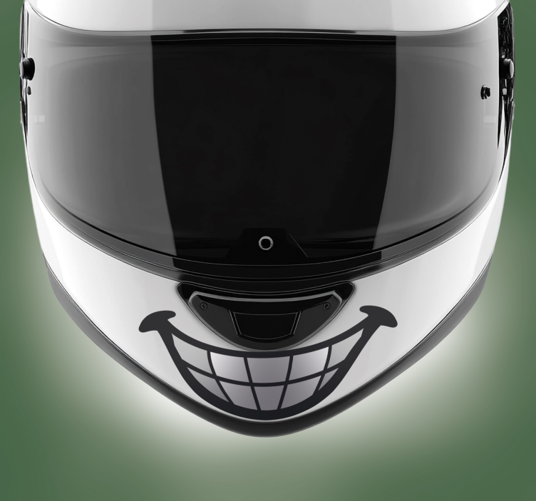 Adesivo moto disegno divertente dei denti - TenStickers