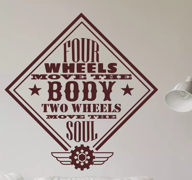 Adesivo moto four wheels monocolore - TenStickers
