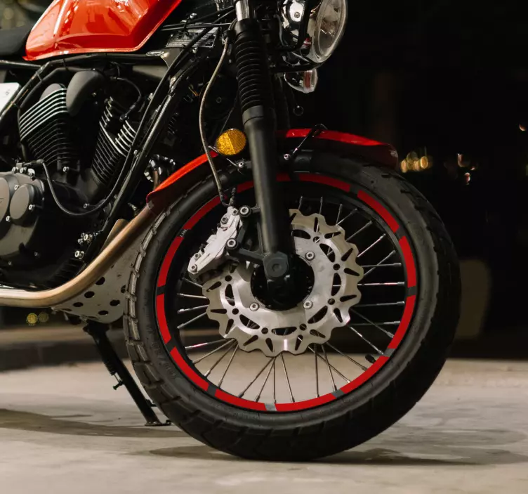 Adesivo moto cerchi monocolore - TenStickers