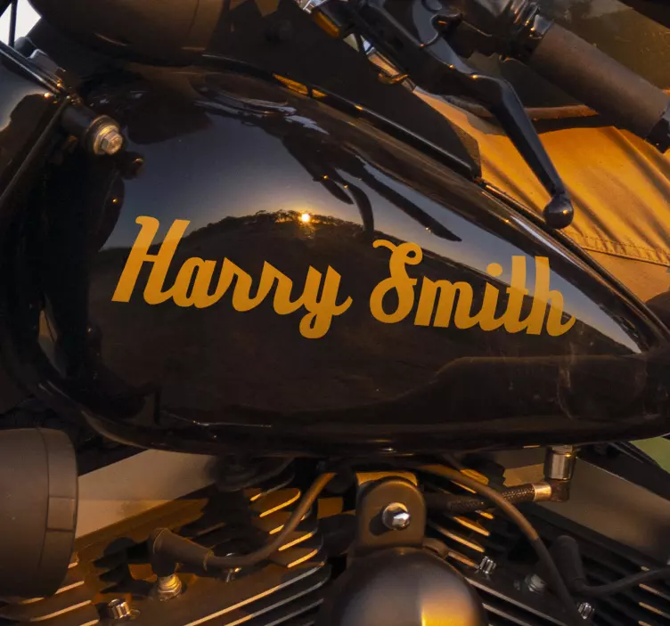 Adesivo moto personalizzabile calligrafico - TenStickers