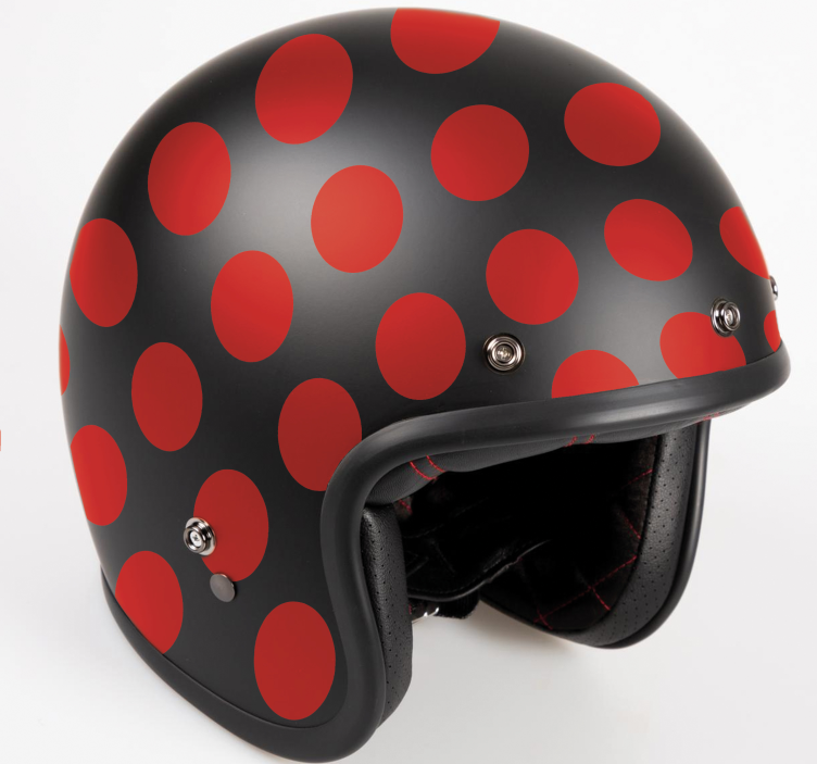 Adesivo moto set di punti rossi - TenStickers