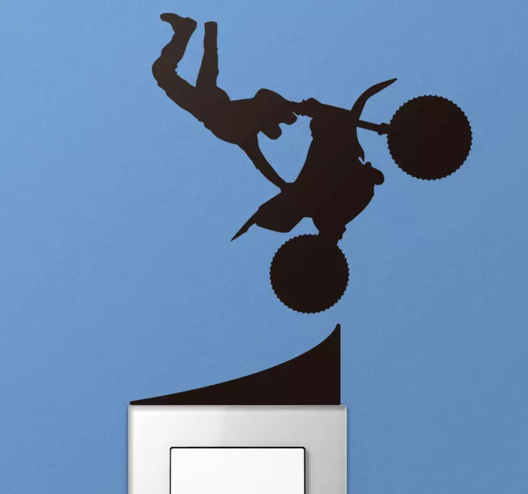 Adesivo motocross per interruttori - TenStickers