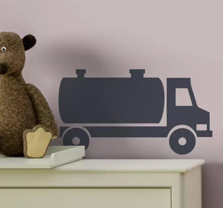 Adesivo motore sagoma di camion classico - TenStickers