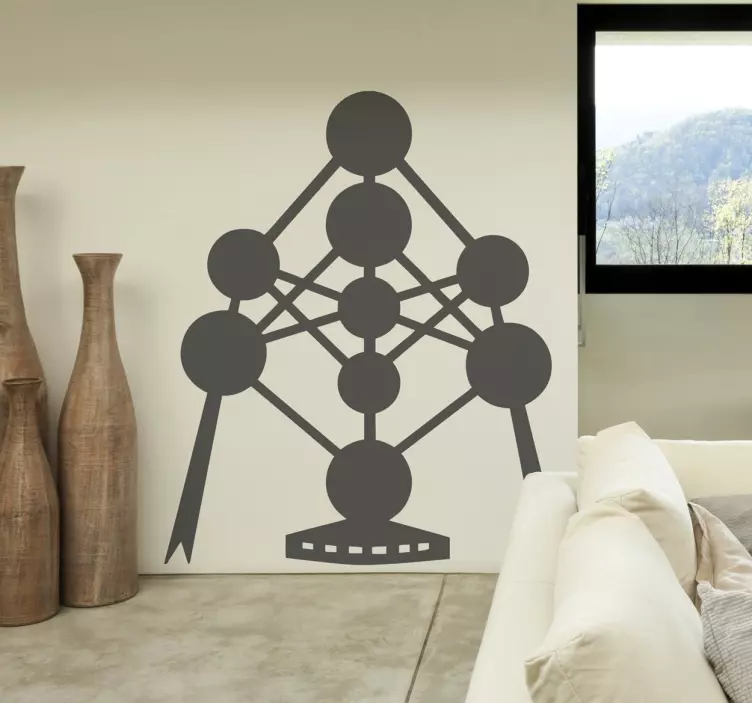 Adesivo murale Atomium Bruxelles - TenStickers