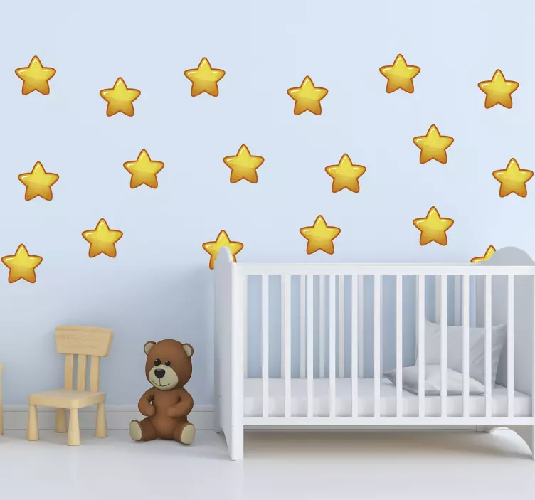 Adesivo murale bambini accenti di stelle luminose - TenStickers
