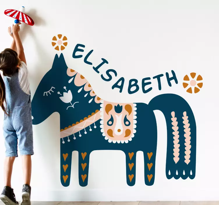Adesivo murale bambini arte decorativa cavallo - TenStickers