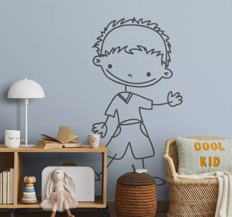 Adesivo murale bambini arte fantasiosa per bambini - TenStickers