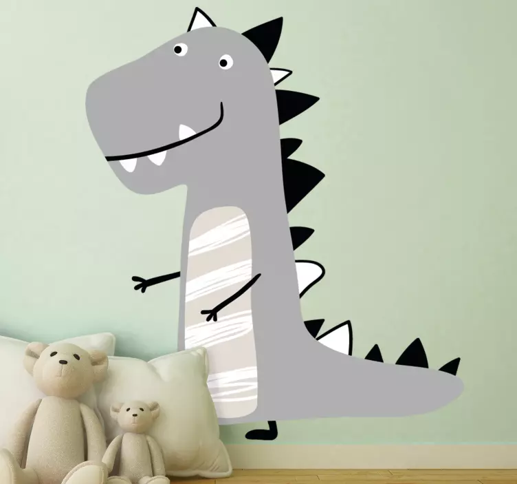 Adesivo murale bambini dinosauro in movimento charmante - TenStickers