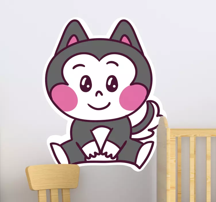 Adesivo murale bambini personaggio cartone animato - TenStickers