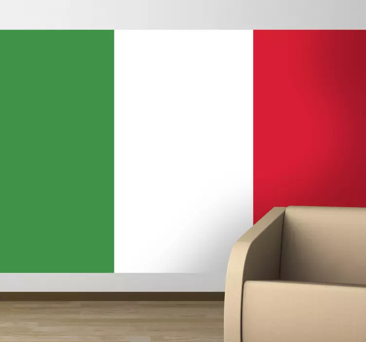 Adesivo murale bandiera Italia - TenStickers