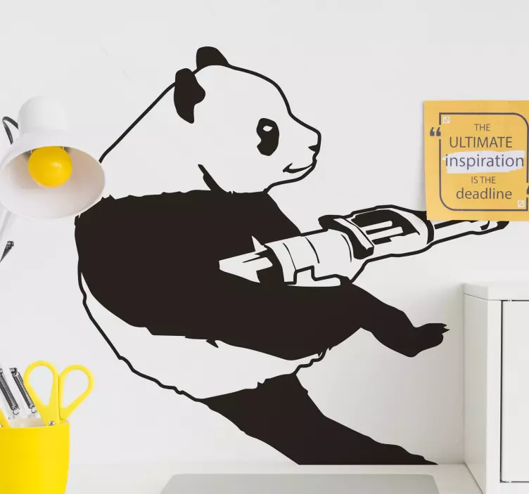 Adesivo murale Banksy panda - TenStickers