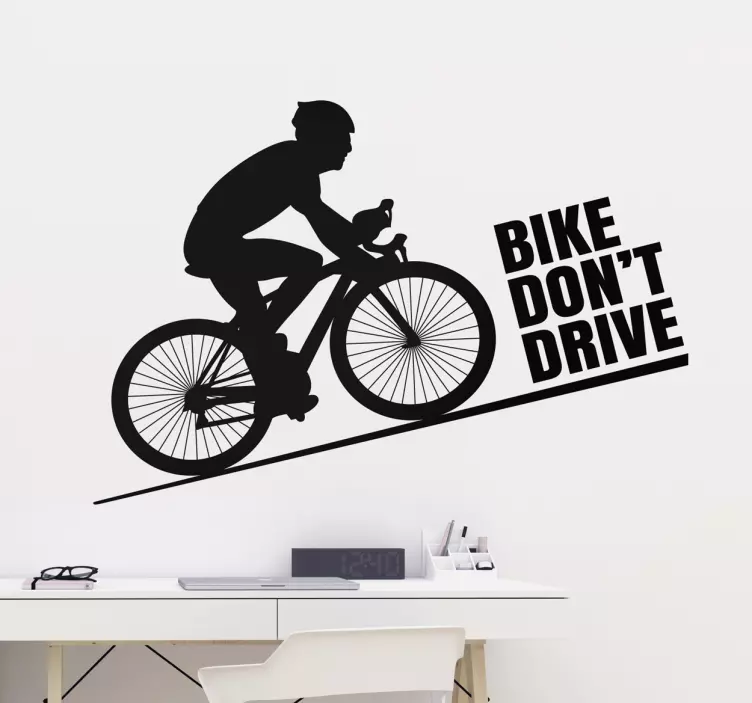 Adesivo murale "Bike don't drive" - TenStickers