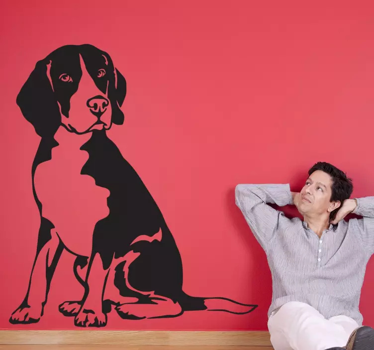 Adesivo murale cane Beagle - TenStickers
