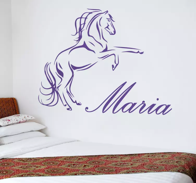 Adesivo murale cavallo elegante - TenStickers