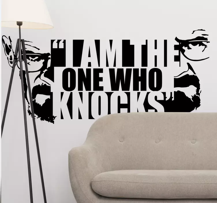 Adesivo con la celebre frase di Walter White - TenStickers