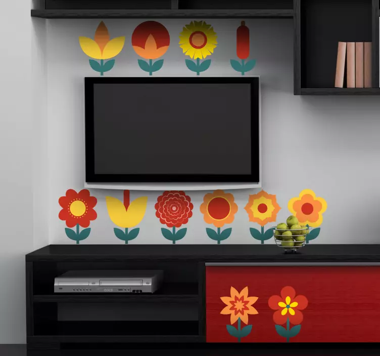 Adesivo murale collezione fiori - TenStickers