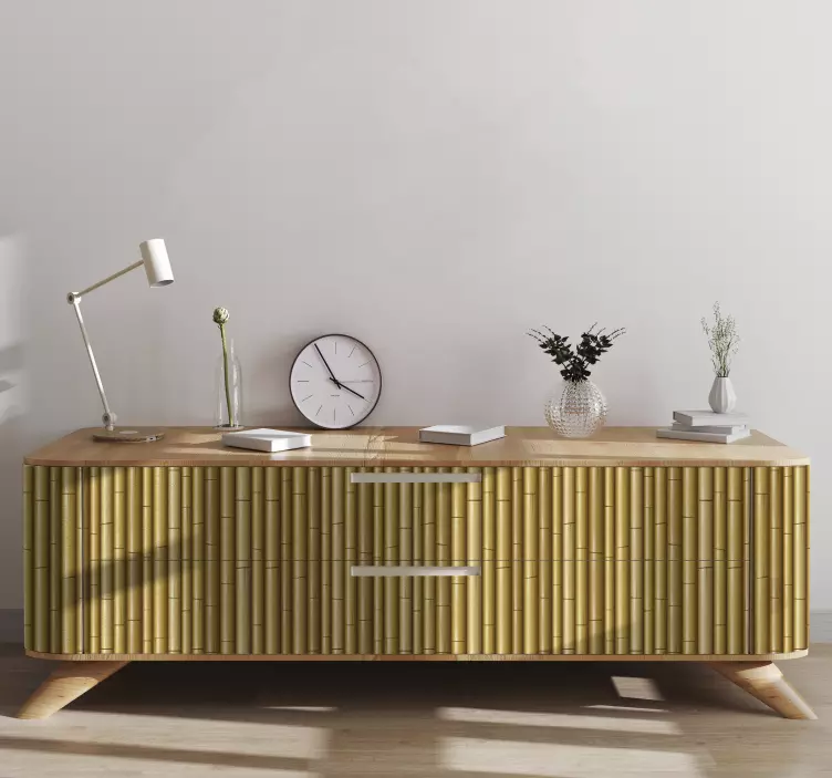 Carta adesiva per mobile struttura in rattan - TenStickers