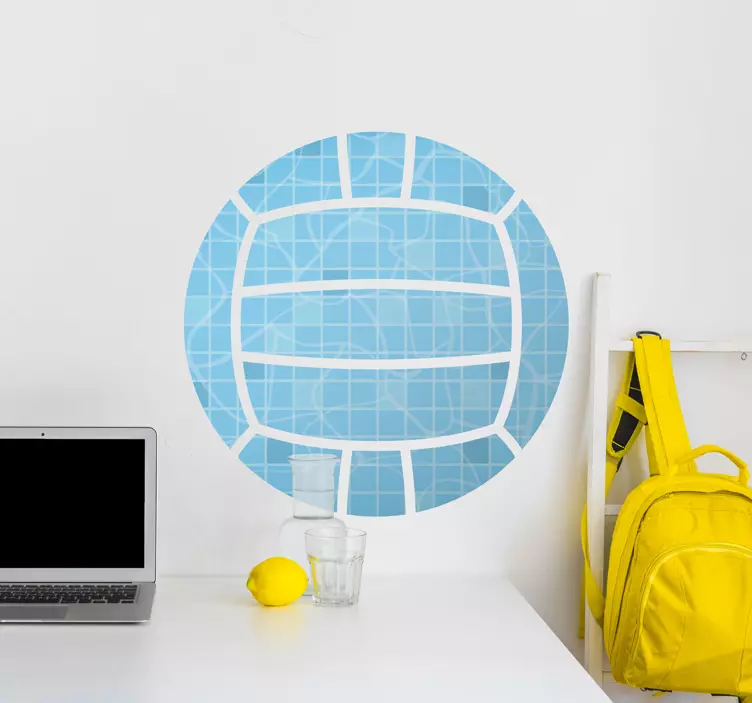 Adesivo murale con palla di pallanuoto - TenStickers