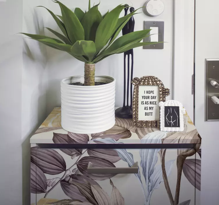 Carta adesiva per mobile piante tropicali xxl - TenStickers