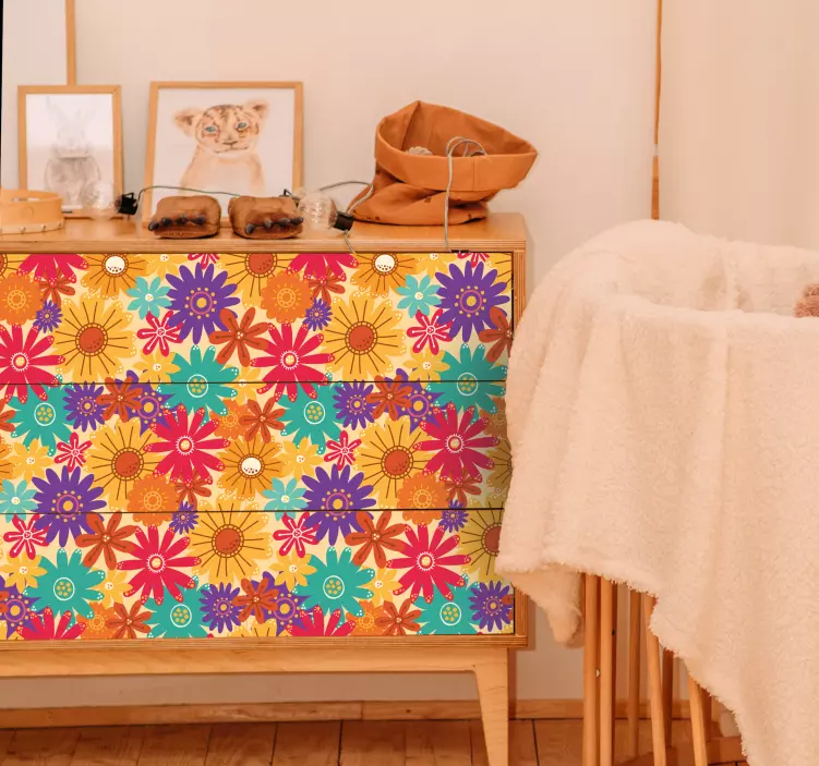 Adesivo murale con stile floreale - TenStickers