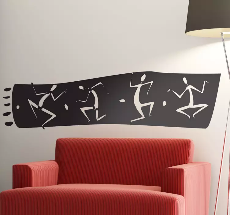 Adesivo murale cornice africana 1 - TenStickers