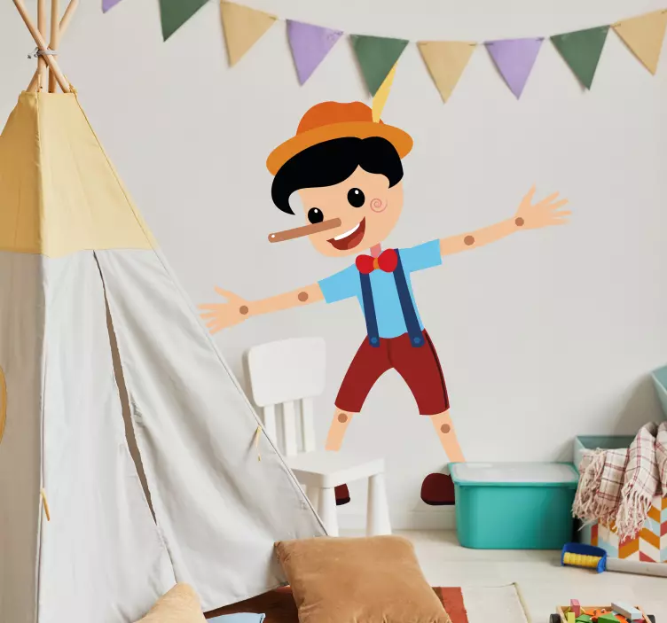 Adesivo murale favole Pinocchio - TenStickers