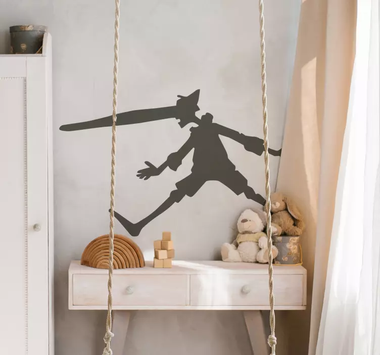 Adesivo murale favole Pinocchio Enrico Mazzanti - TenStickers