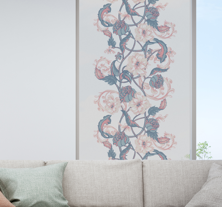 Pellicola privacy finestre disegno di fiori di magnolia - TenStickers