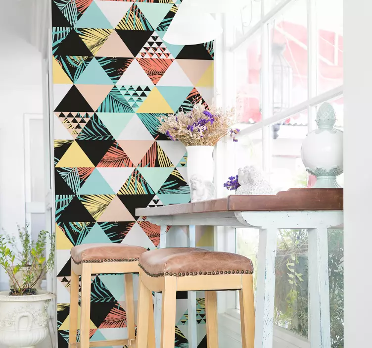 Adesivo murale fiori botanici della giungla - TenStickers