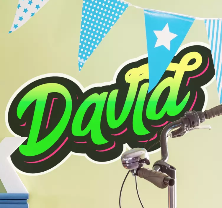 Adesivo frase celebre stile del nome personalizzabile - TenStickers