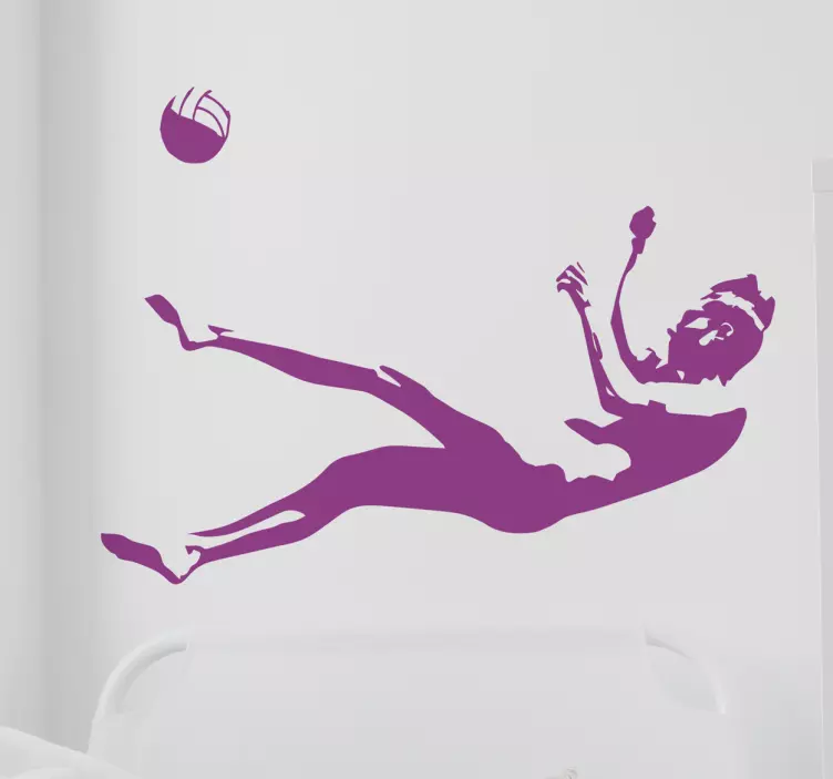 Adesivo murale giocatore pallavolo - TenStickers