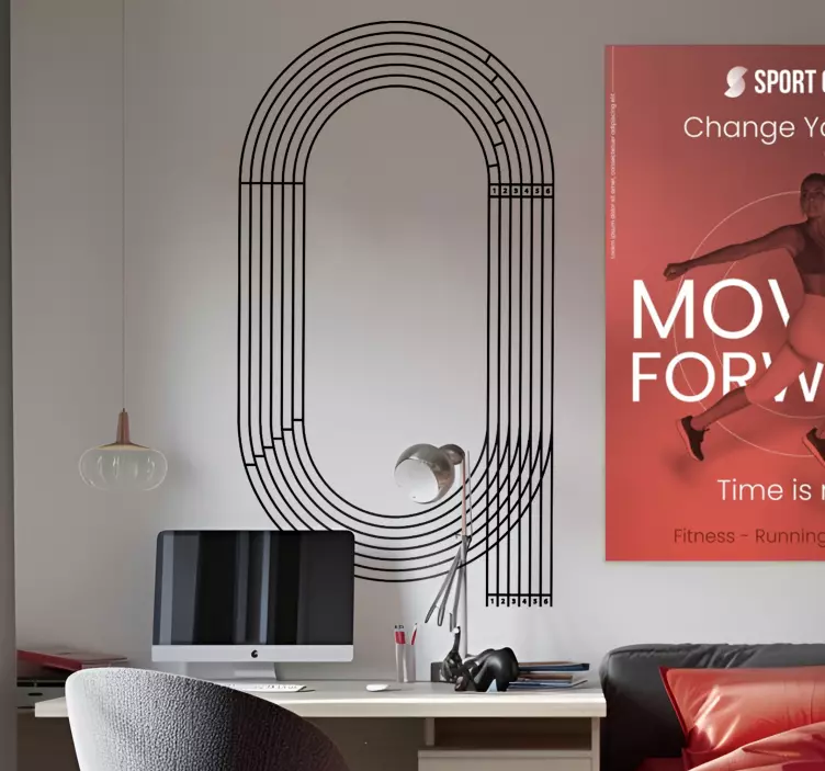 Adesivo Olimpiadi pista da corsa - TenStickers