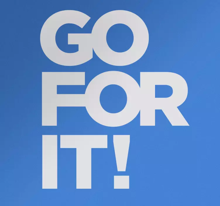 Adesivo murale go for it - TenStickers