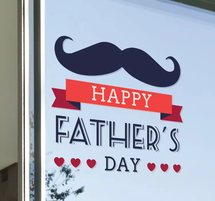 Adesivo murale happy father's day - TenStickers