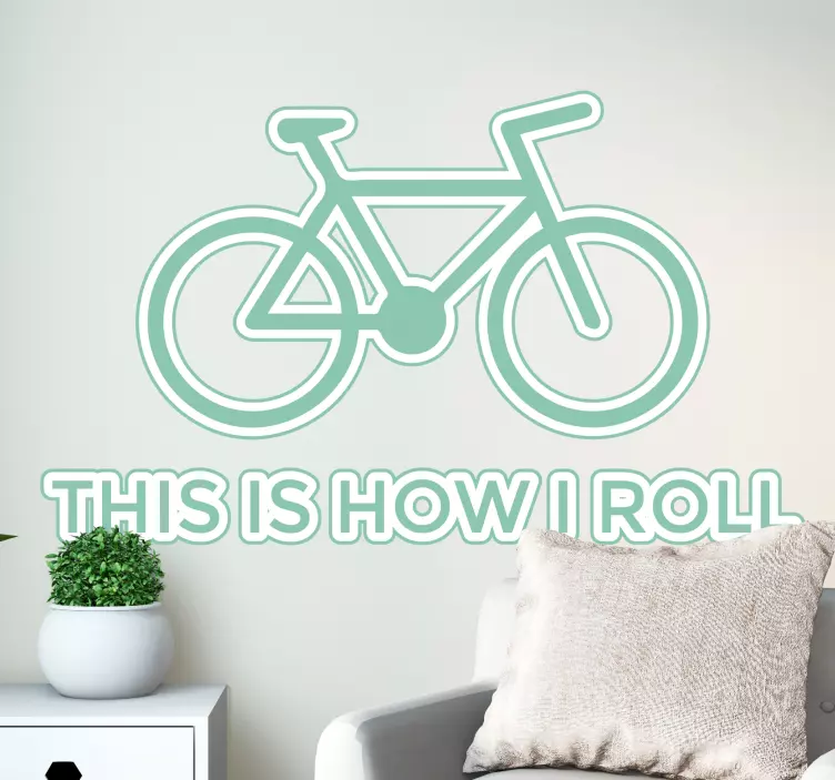 Adesivo murale How i roll - TenStickers