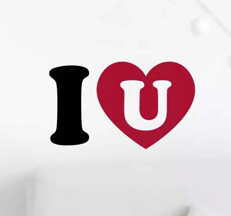 Adesivo murale I heart you - TenStickers
