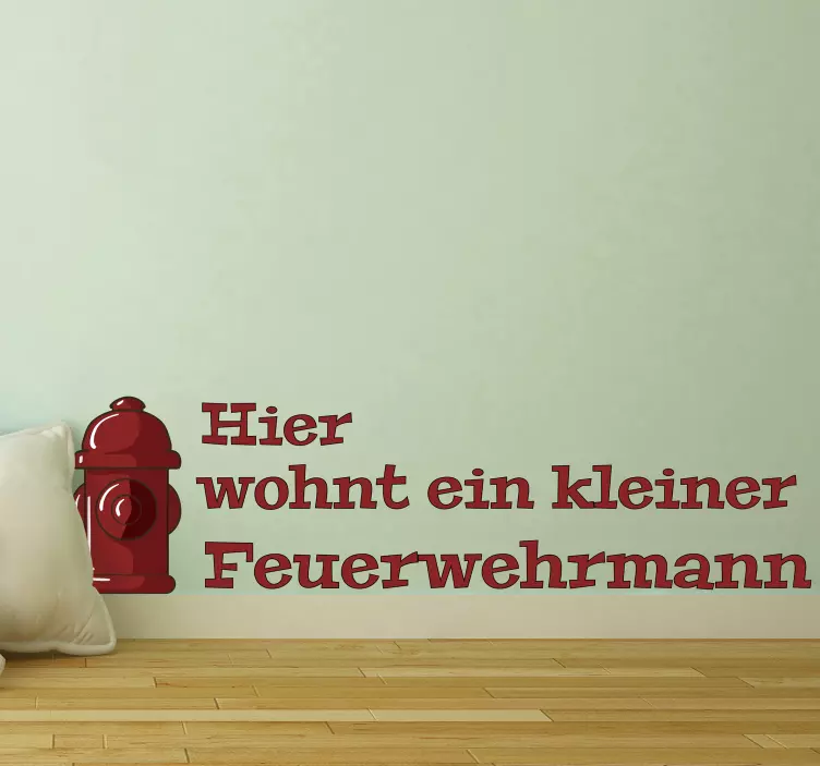 Adesivo località decorazione idrante antincendio - TenStickers