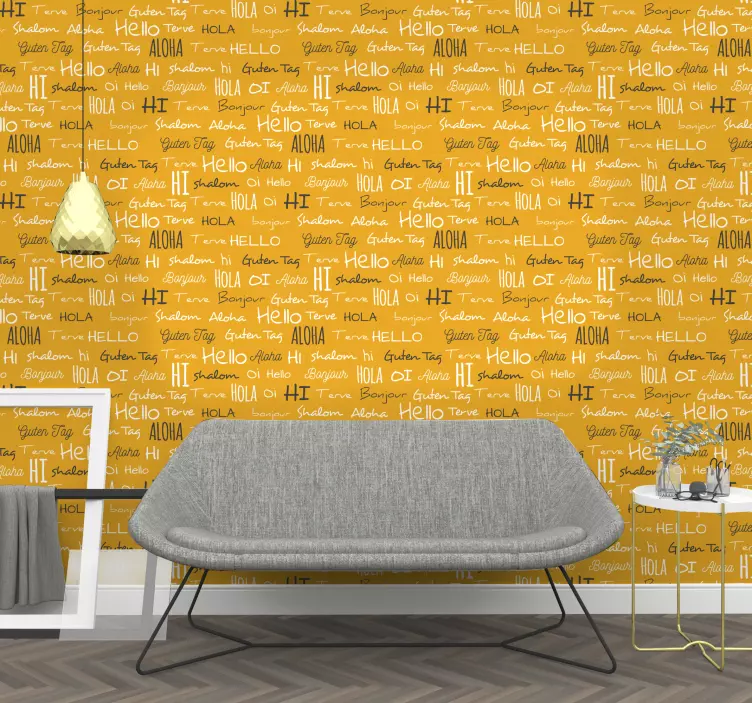 Adesivo località modelli di saluto caloroso - TenStickers