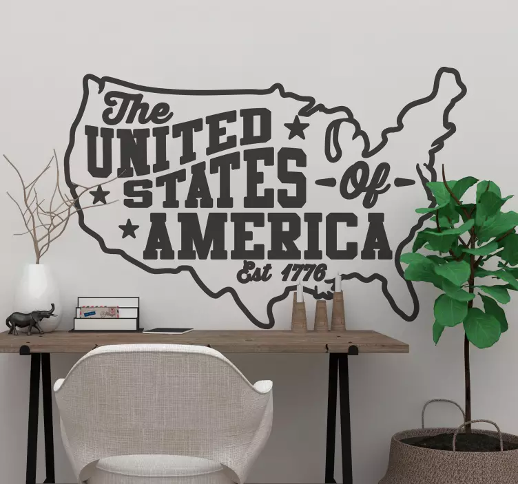 Adesivo località stati uniti d'america - TenStickers