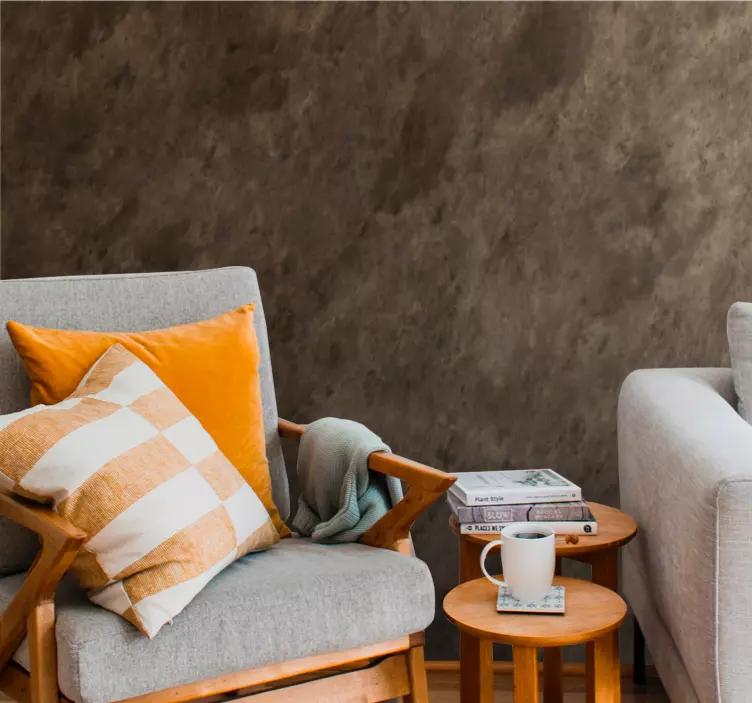 Adesivo murale soggiorno superficie neutra strutturata - TenStickers