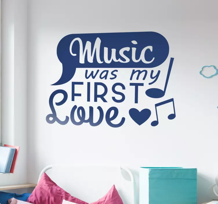 Adesivo murale musica life style - TenStickers