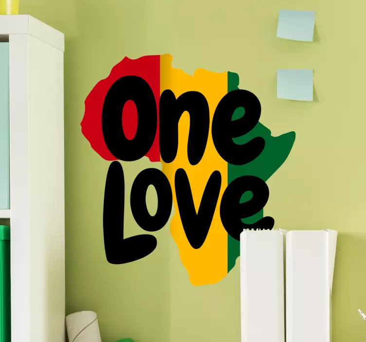 Adesivo murale One Love Africa - TenStickers