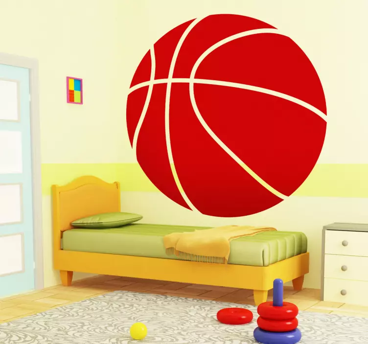 Adesivo murale pallone da basket 1 - TenStickers