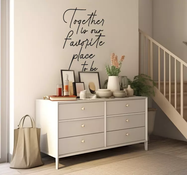 Adesivo murale ingresso il mio posto preferito - TenStickers