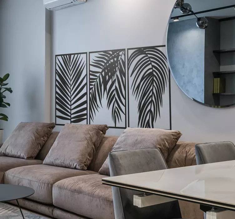 Adesivo murale pianta foglie di palma - TenStickers