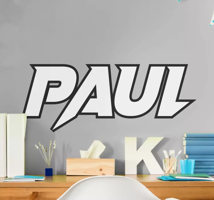 Adesivo murale ragazzi nome personalizzato sorprendente - TenStickers