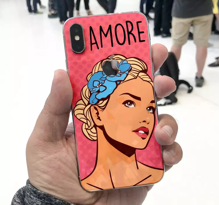 Adesivo murale rugby espressione d'amore femminile - TenStickers