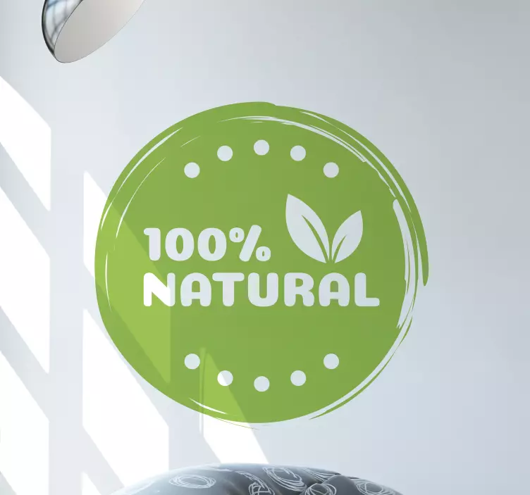 Adesivo murale rugby etichetta prodotto naturale - TenStickers