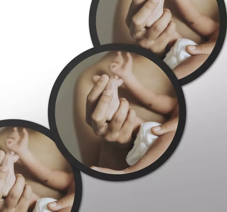 Adesivo murale rugby icone di caricamento circolari - TenStickers