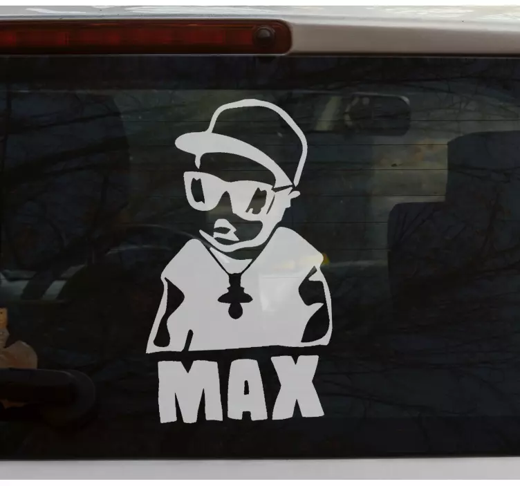 Adesivo murale rugby silhouette di personaggio stilosa - TenStickers